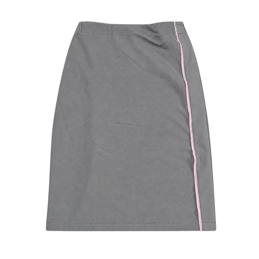 Pareo Spa Gris con Vivo Rosa