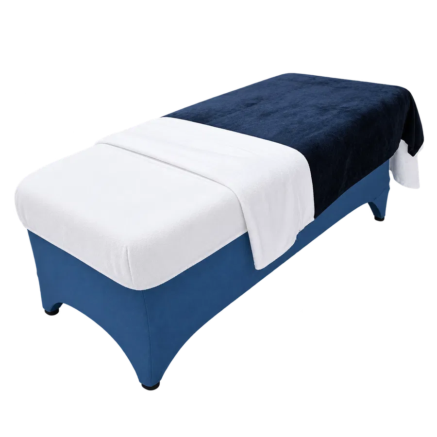 Juego Textil Azul Marino y Blanco
