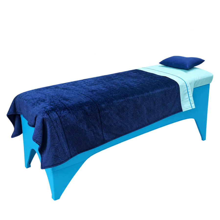 Juego Textil Azul Marino con Cojín
